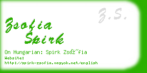 zsofia spirk business card